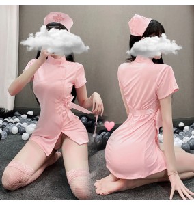 FEE ET MOI - Sexy Short-Sleeve Nurse Costume (Pink)